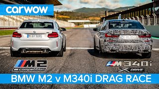 BMW M340i 2019 vs M2 Competition  DRAG RACE amp ROLLING RACEyoull be amazed how close it is [upl. by Shannan103]