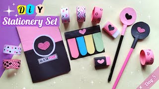 Day5How to make BLACKPINK stationery set DIY handmade cute stationery  DIY stationery [upl. by Lletram525]