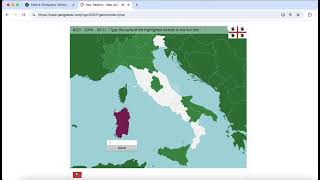 seterra italy regions type 28836 [upl. by Idmann]