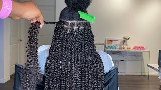 PASSION TWIST TUTORIAL  NO RUBBER BAND  PASSION TWIST ON 4C NATURAL HAIR  PASSIONTWIST [upl. by Lamek]