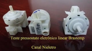 106 Teste pressostato eletrônico linear Brastemp [upl. by Parry]