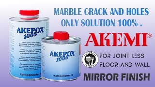 Marble Crack Filler Epoxy AKEMI AKEPOX 1005  Material information and its benifits  skscc [upl. by Suzetta]