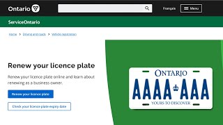 How to Renew your licence plate Online  Ontario Canada [upl. by Maleen25]