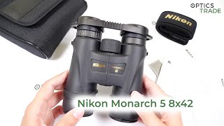 Nikon Monarch 5 8x42 binoculars review  Optics Trade Reviews [upl. by Engeddi]