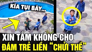 Thấy bể bơi nhưng XIN TẮM không cho đám trẻ liền HỎI THĂM phụ huynh gia chủ  Tin Nhanh 3 Phút [upl. by Eikcid]