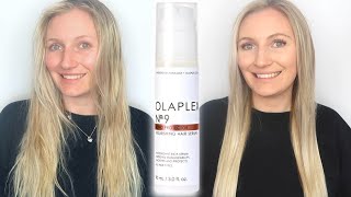 OLAPLEX NO 9 BOND PROTECTOR NOURISHING HAIR SERUM  REVIEW amp DEMO  HOW TO USE OLAPLEX NO 9 [upl. by Attayek]