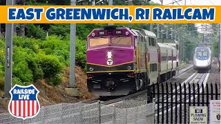 East Greenwich RI Railcam  Railside Live [upl. by Meehar]