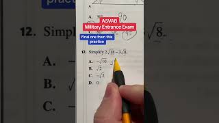 ASVAB Prep for the Math Knowledge 12 [upl. by Sirromaj261]