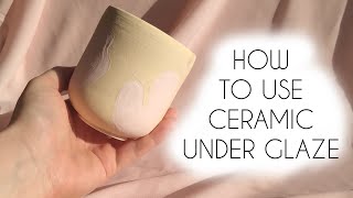 How to use Ceramic Underglaze [upl. by Ahtenek274]