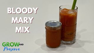 Bloody Mary Mix  Spicy Tomato Juice  Water Bath Canning Recipe [upl. by Aislehc504]