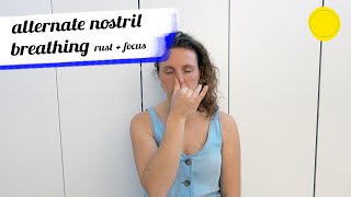 Alternate Nostril breathing Nederlands  wisselende neusgat ademhalingsoefening  Sara van Woerden [upl. by Philine]