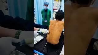 Pleural tappingThoracocentesis viralvideo viralreels viralvideo viralshort viralshorts [upl. by Hayyifas]