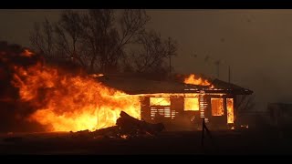 02272024 Canadian TX  5th largest fire in TX history claims multiple homes [upl. by Colene135]