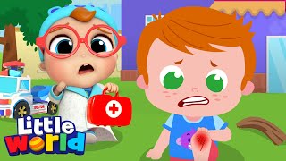 Doctor Checkup Song  A Boo Boo Song  Little World  Kids Songs amp Nursery Rhymes [upl. by Lynad15]