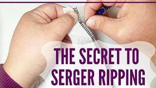 The Secret to Quick amp Easy SergingOverlocker Stitch Removal [upl. by Anuaik355]