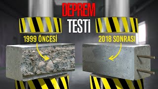 İNŞAAT KOLONLARINA DEPREM TESTİ YAPTIM [upl. by Yregerg829]