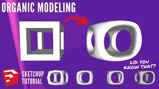 Subdivide and Smooth Sketchup tutorial 2021 3d [upl. by Fablan]