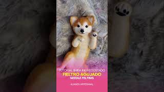 DIY Tutorial Shiba Inu fieltro agujado needle felting fieltroagujado needlefelting manualidades [upl. by Ahsehyt]