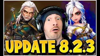 WITCHER SKILLS are Here Summoners War Update 823 [upl. by Lletnom]