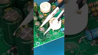 Installing capacitors on a PCB [upl. by Kall]