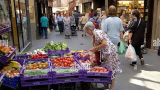 LA SEU D URGELL MERCADO SEMANAL 🛶🛶🛶🍏🥕🍅🍊 [upl. by Macdermot]