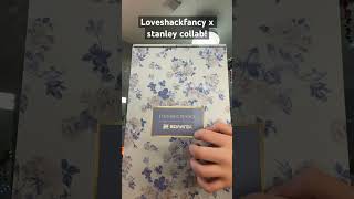 ⁠​⁠loveshackfancy X Stanley collab preppy stanleycup grwm flowers cup blue [upl. by Aihtnys]