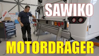 Een SAWIKO MOTORDRAGER voor de Frankia van DW  Campingtrend [upl. by Retsae]