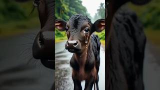 No one love black baby cow 😱 shorts cow [upl. by Anihsak]