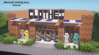 Minecraft tutorial Clothing store [upl. by Kushner]