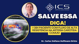 Paciente com fluxo de alta resistência na artéria carótida comum [upl. by Ruffi]