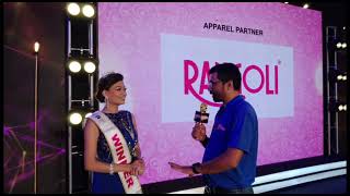 Oindrila Dutta Winner of Sananda Tilottama 2023 with Rj Animesh live from the Grand Finale [upl. by Wilhelmina]