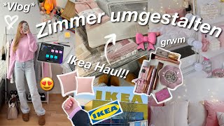 VLOG Zimmer umgestalten🎀IKEA HAUL grwm [upl. by Anahs]