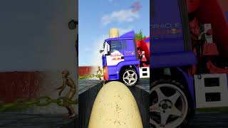 Chained Mixer Trucks vs Giant Pipeline shorts beamng beamngdrive beamngcrashes trucksvs [upl. by Alludba]