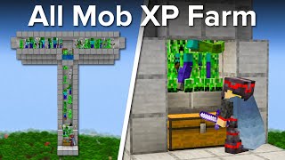 Minecraft EASY All Mob XP Farm  46 Levels and 2000 Items Perh [upl. by Azilem780]