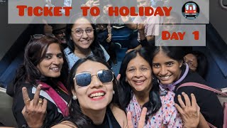 TICKET TO HOLIDAY 🚇🚌🥰DAY 1JOURNEY STARTEDKRIMI RAVAL 🥰🫂🥰 [upl. by Anaed373]