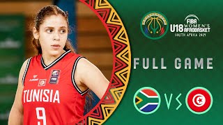 Group Phase  South Africa v Tunisia  Full Basketball Game  FIBA U18 Womens AfroBasket 2024 [upl. by Ardnauqal237]