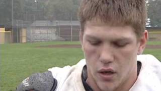 jordan hamilton interview churubusco high school football [upl. by Audrye]