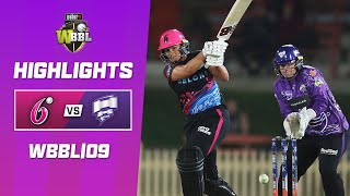 Sydney Sixers v Hobart Hurricanes  WBBL09 [upl. by Meras]