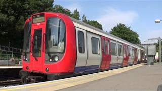 London Underground S7 Stock No 21567 departs at Ealing Broadway [upl. by Lucienne]