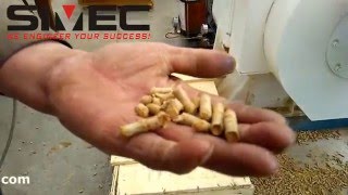 SIMEC Rice Husk Pellet Machine Test Vedio Rice Husk Pellet Hus Pellet Mill [upl. by Peppie]