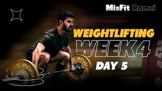 Weightlifting  Week 4 Day 5 [upl. by Bertilla]