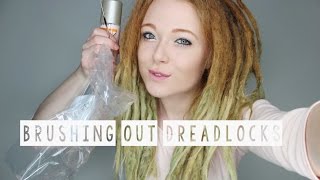 BRUSHING OUT SOME DREADLOCKS AFTER 2 YEARS [upl. by Becky]