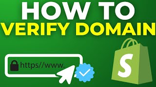 How To Verify Domain in Shopify 2024 [upl. by Anahahs278]