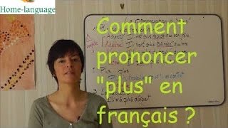 How to pronounce quotplusquot in French [upl. by Bouzoun]