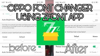 OPPO Font Changer using ZFONT3 [upl. by Camilla]