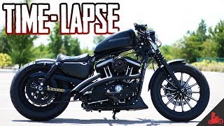 Custom HarleyDavidson Iron 883 TIME LAPSE ⏰ [upl. by Omiseno]