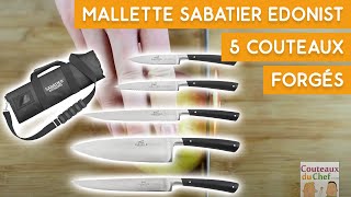 Présentation de la mallette Sabatier Edonist 5 couteaux forgés [upl. by Mishaan]