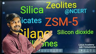 Silicones  Silicates  silica  Zeolites amp Silanes  Carbon Family  ncert neet Locus Academy [upl. by Ibba]