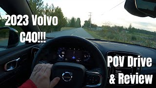 2023 Volvo C40 Recharge Twin Ultimate  POV Drive amp Review [upl. by Oninrutas210]