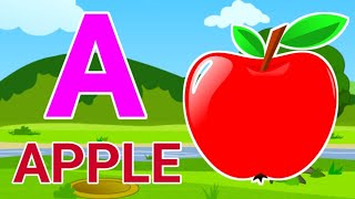 A for apple  अ से अनार  abcd  phonics song  a for apple b for ball c for cat  abcd song  abcde [upl. by Yatzeck]